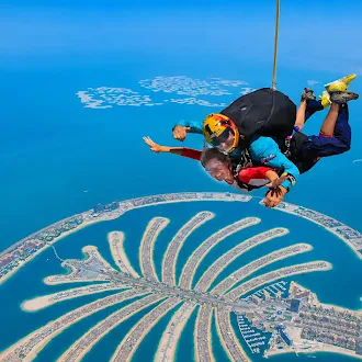 Skydiving Over Palm Jumeirah, Dubai